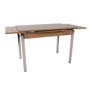 Mesa de comedor extensible Polo-1308 plata nogal - 974NMB1534