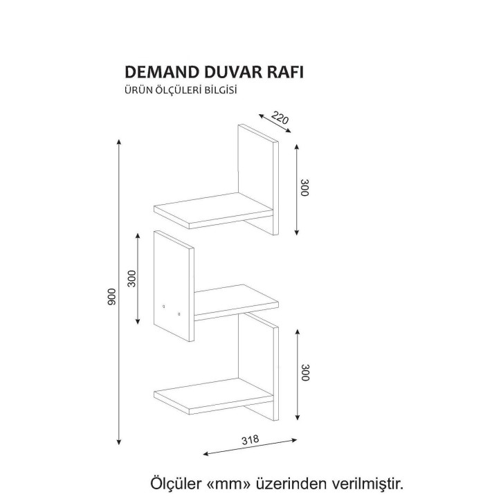 Estante de pared Demand blanco