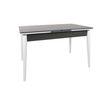 Mesa de comedor extensible Sigma-992 antracita blanco - 974NMB1733