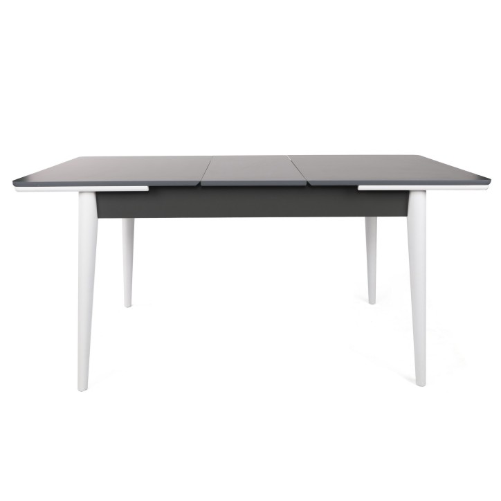 Mesa de comedor extensible Sigma-992 antracita blanco