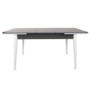 Mesa de comedor extensible Sigma-992 antracita blanco - 974NMB1733