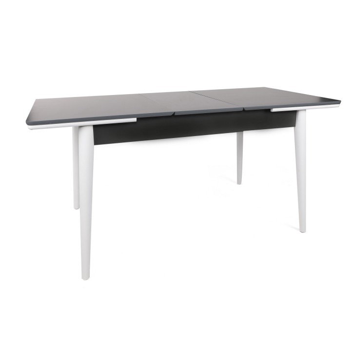 Mesa de comedor extensible Sigma-992 antracita blanco