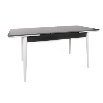 Mesa de comedor extensible Sigma-992 antracita blanco - 974NMB1733