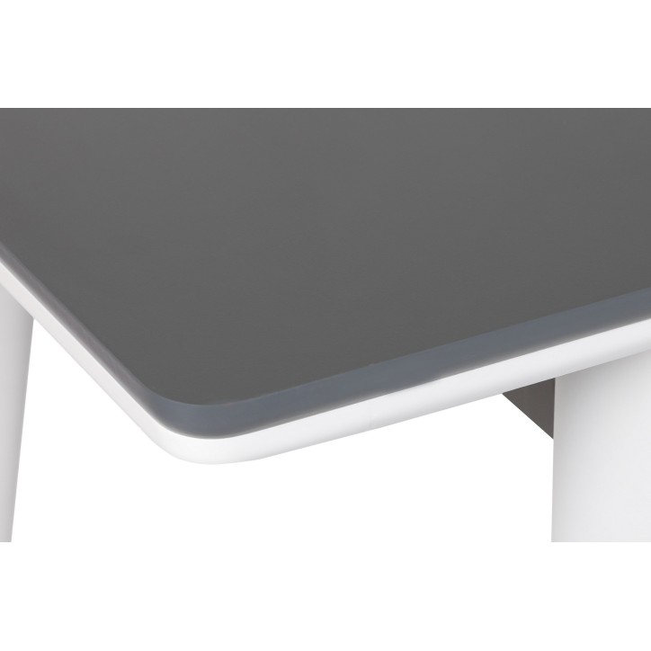 Mesa de comedor extensible Sigma-992 antracita blanco