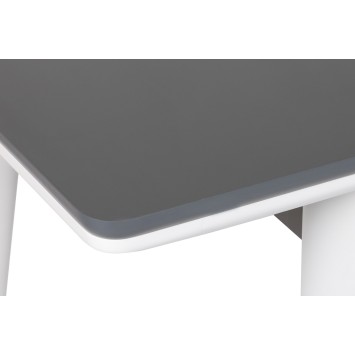 Mesa de comedor extensible Sigma-992 antracita blanco - 974NMB1733