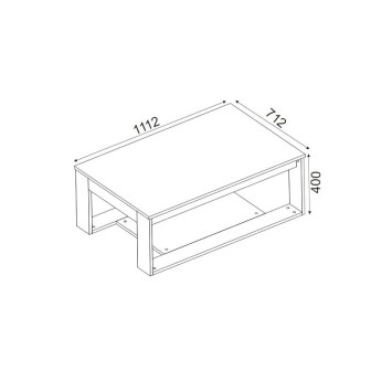 Mesa de centro Costa Patik madera beige - 804TRH2816