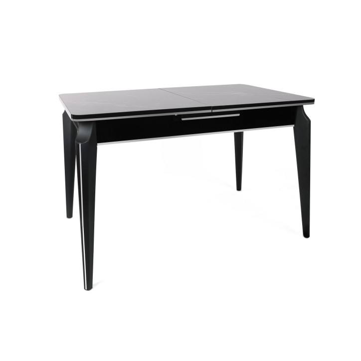 Mesa de comedor extensible Star 983 plateado negro