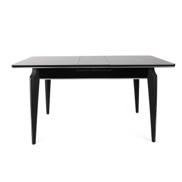 Mesa de comedor extensible Star 983 plateado negro - 974NMB1736