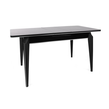 Mesa de comedor extensible Star 983 plateado negro - 974NMB1736