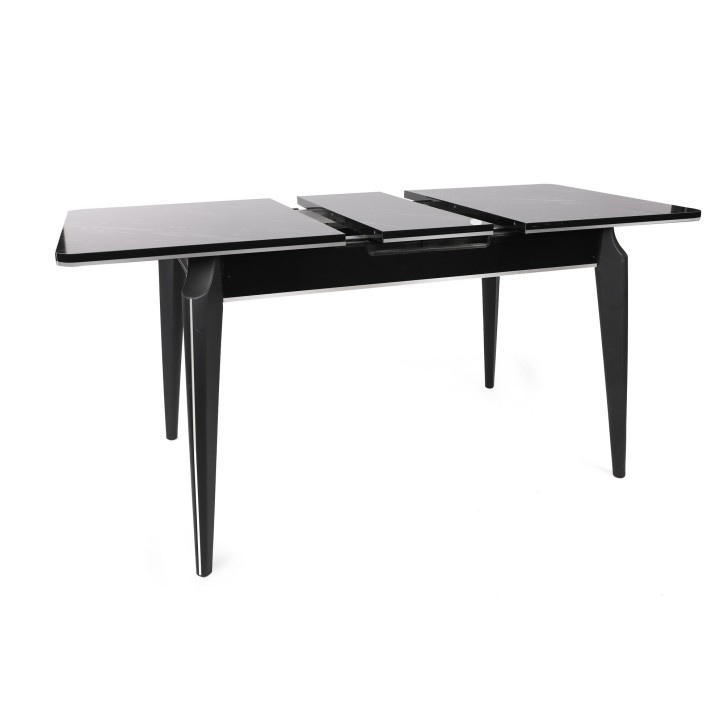 Mesa de comedor extensible Star 983 plateado negro