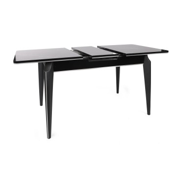 Mesa de comedor extensible Star 983 plateado negro - 974NMB1736