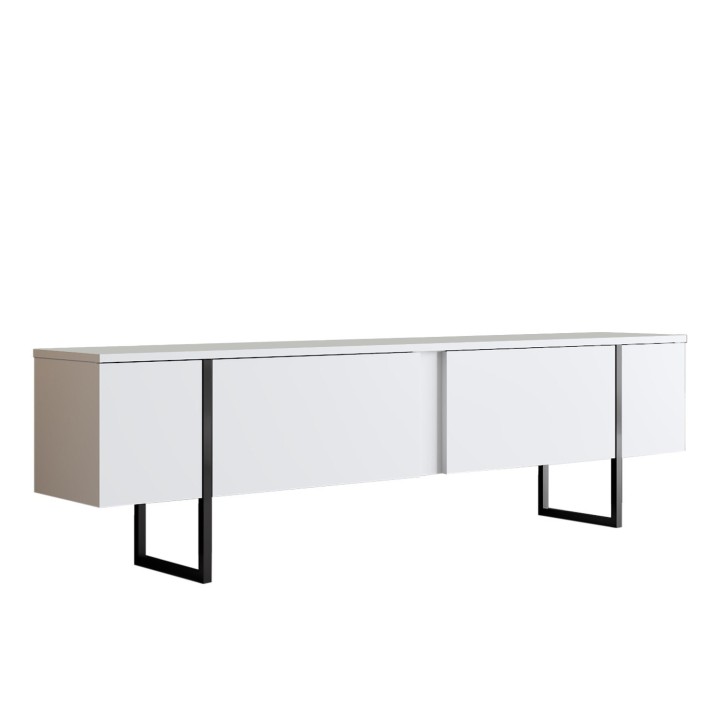 Conjunto de muebles de salón Luxe blanco negro