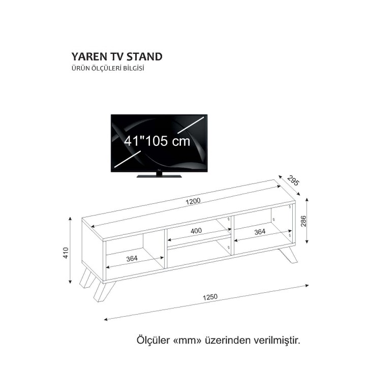 Mueble TV Yaren blanco