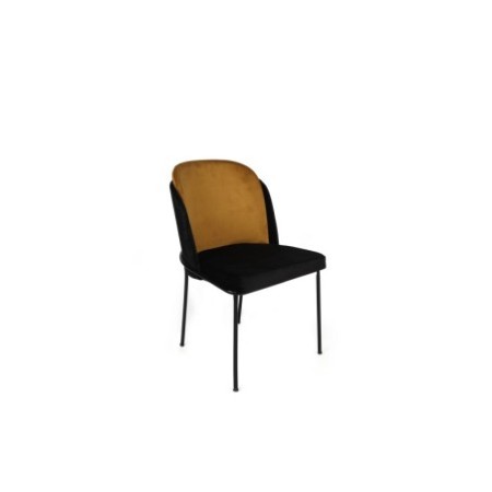 Set 2 sillas -142 V2 mostaza negro