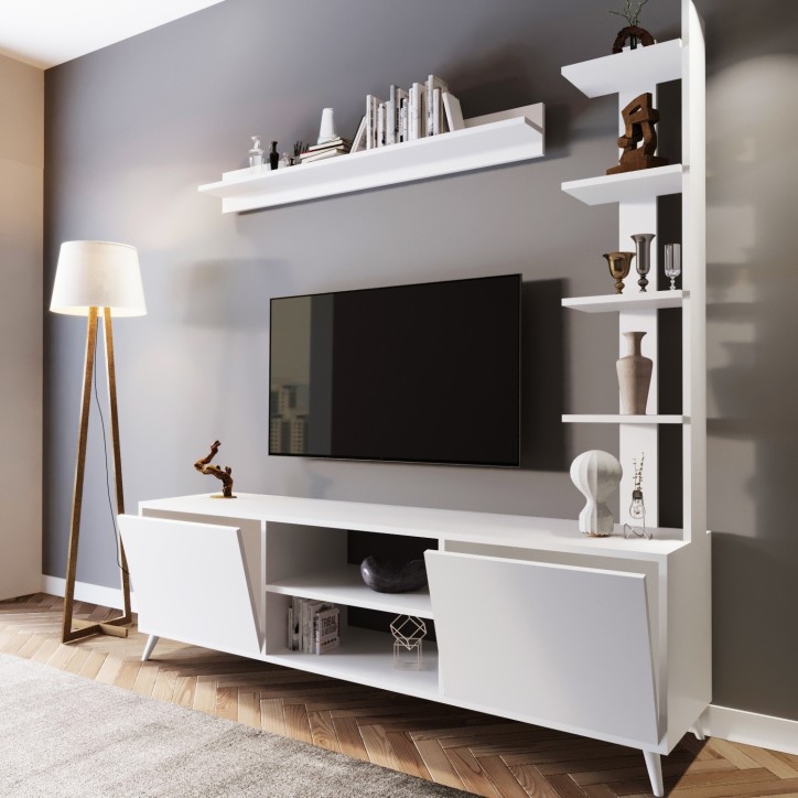 Mueble TV Meneviş L3010 blanco