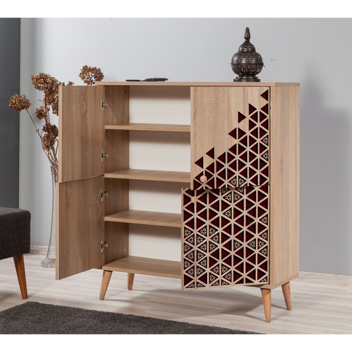 Mueble auxiliar Multilux-122 sonoma roble