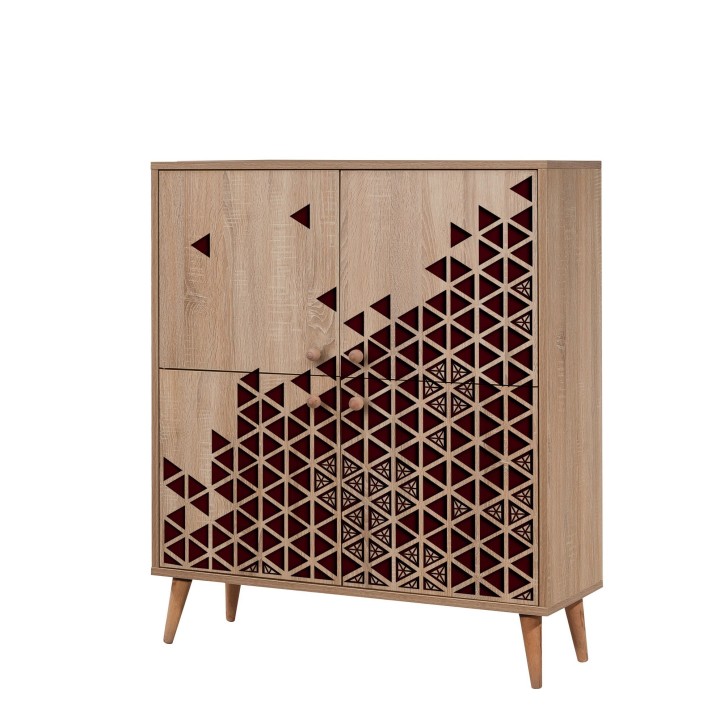 Mueble auxiliar Multilux-122 sonoma roble