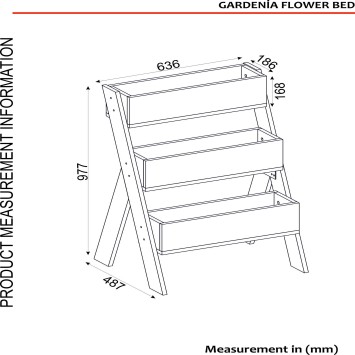 Macetero Gardenia blanco - 804TRH4502