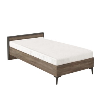 Cama individual AR5 antracita marrón - 956LCS1803