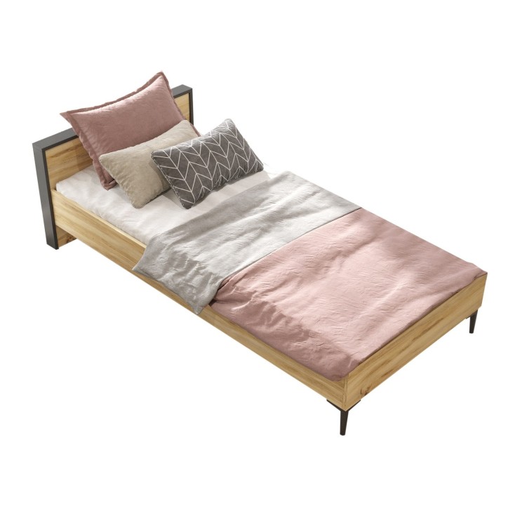 Cama individual AR5-KA fieltro antracita