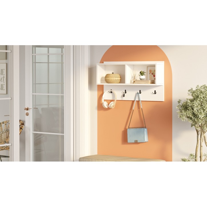 Estante de pared BN1-W blanco