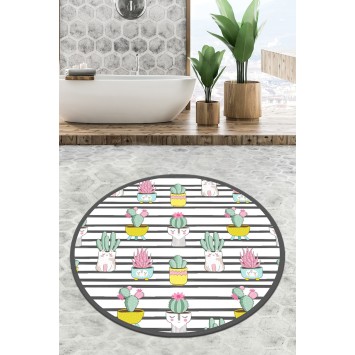 Alfombra de baño Catinus Cactus Circle Djt 160 multicolor