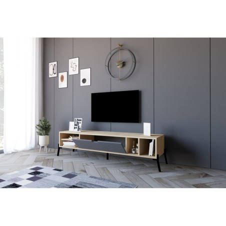 Mueble TV Ponza zafiro roble antracita