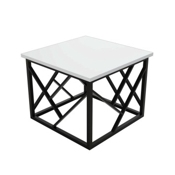 Mesa de centro WodaMetal metal blanco - 835PUQ2822