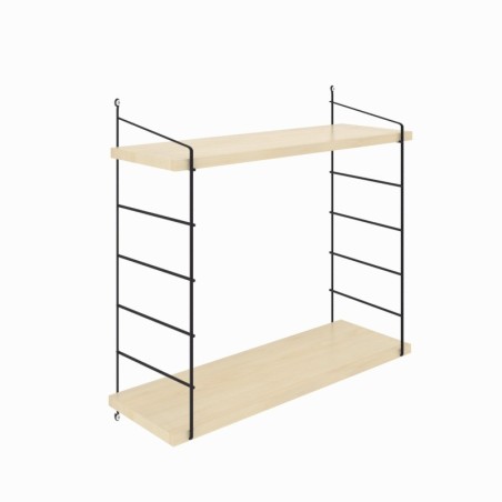 Estante de pared Armoni 2 roble negro
