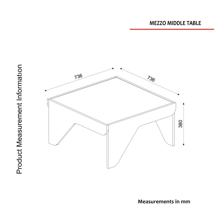 Mesa de centro Mezzo blanco