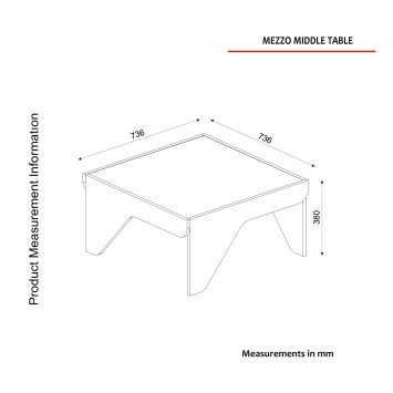 Mesa de centro Mezzo blanco - 804TRH2837