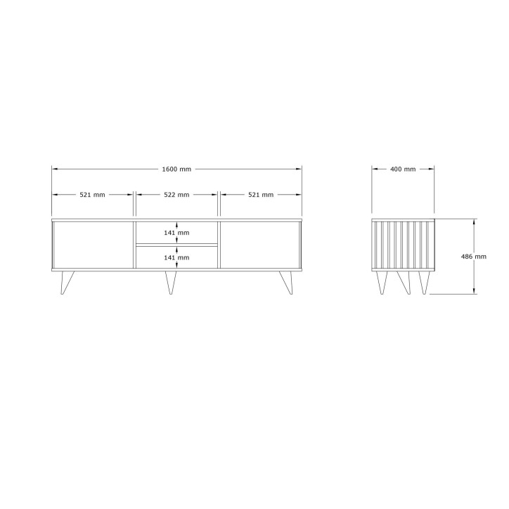 Mueble TV Josef zafiro