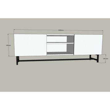 Mueble TV Tugi V2 zafiro - 835PUQ3070