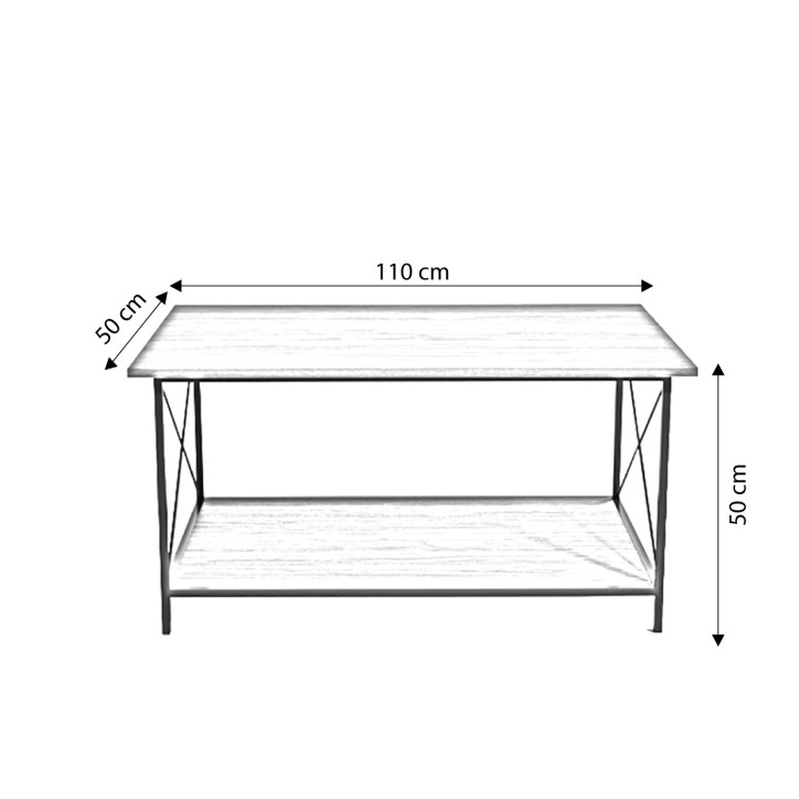 Mesa de centro Brandenburg L2031 roble negro