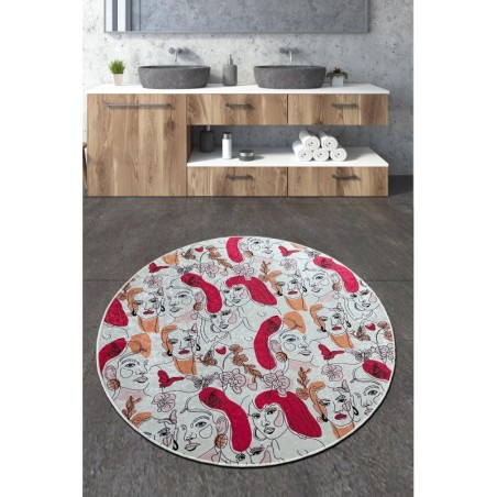 Alfombra de baño Faccia Djt (100 cm) multicolor