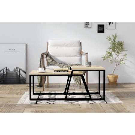 Mesa de centro Boyce roble negro