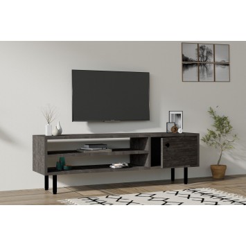 Mueble TV con estante Avila antracita - 495SSE1607