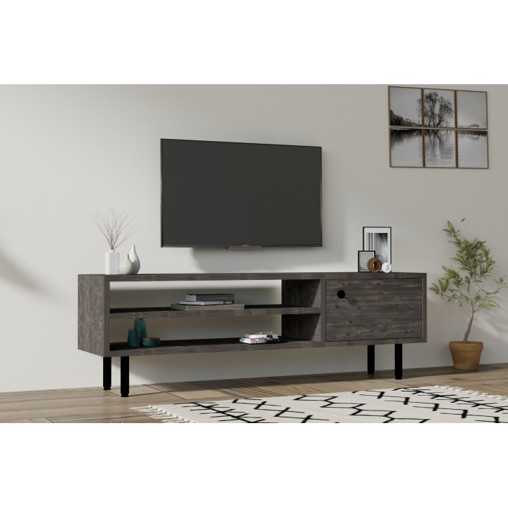 Mueble TV con estante Avila antracita