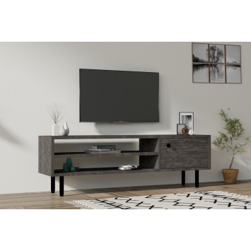 Mueble TV con estante Avila antracita - 495SSE1607