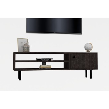 Mueble TV con estante Avila antracita - 495SSE1607