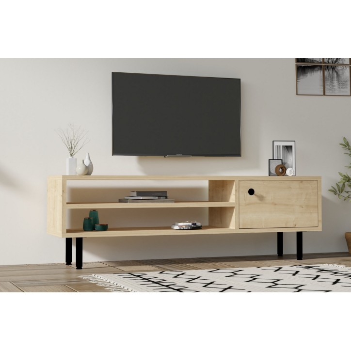 Mueble TV con estante Avila roble zafiro