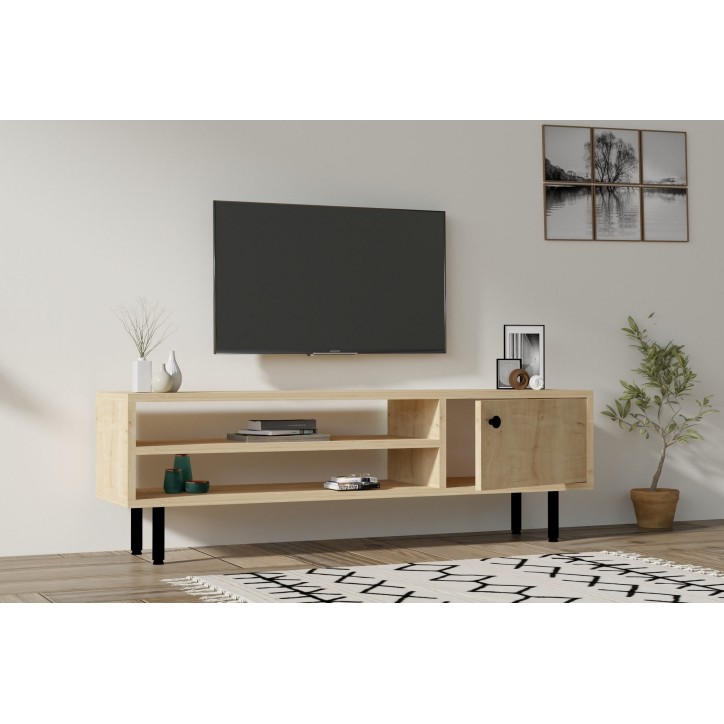 Mueble TV con estante Avila roble zafiro