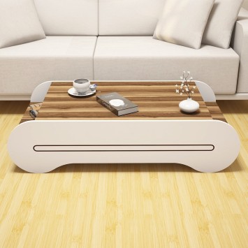 Mesa de centro Cool blanco nogal - 845HCT2805