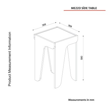 Mesa auxiliar Mezzo blanco - 804TRH2838