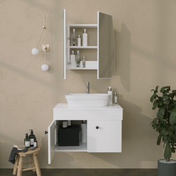 Mueble de baño Quartz Cabinet blanco - 552NOS1224