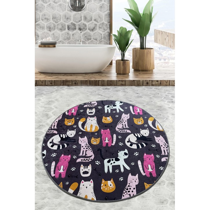 Alfombra de baño Park Cat Djt (120 cm) multicolor