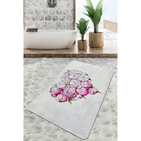 Alfombra de baño Peonia Djt (80 x 100) multicolor