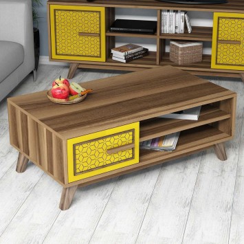 Mesa de centro Ayla amarillo nogal - 845HCT2836