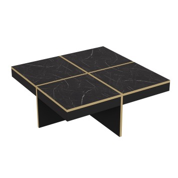 Mesa de centro Diamond dorado negro - 506MNR1229