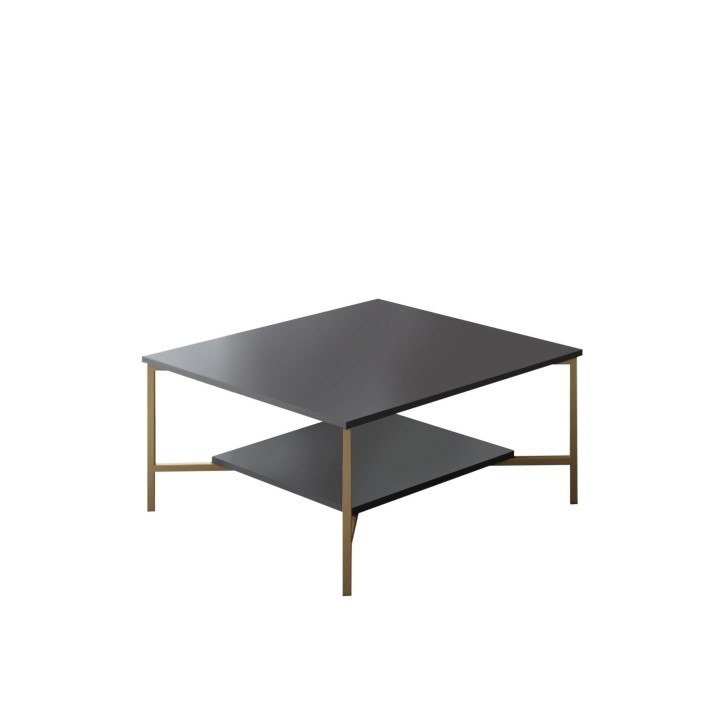 Mesa de centro Gold Line antracita negro